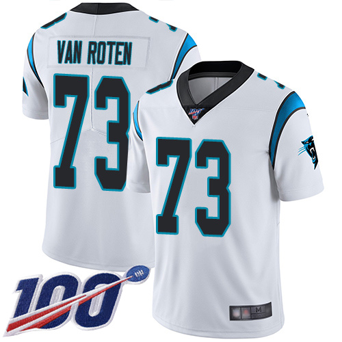 Carolina Panthers Limited White Youth Greg Van Roten Road Jersey NFL Football #73 100th Season Vapor Untouchable->carolina panthers->NFL Jersey